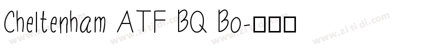 Cheltenham ATF BQ Bo字体转换